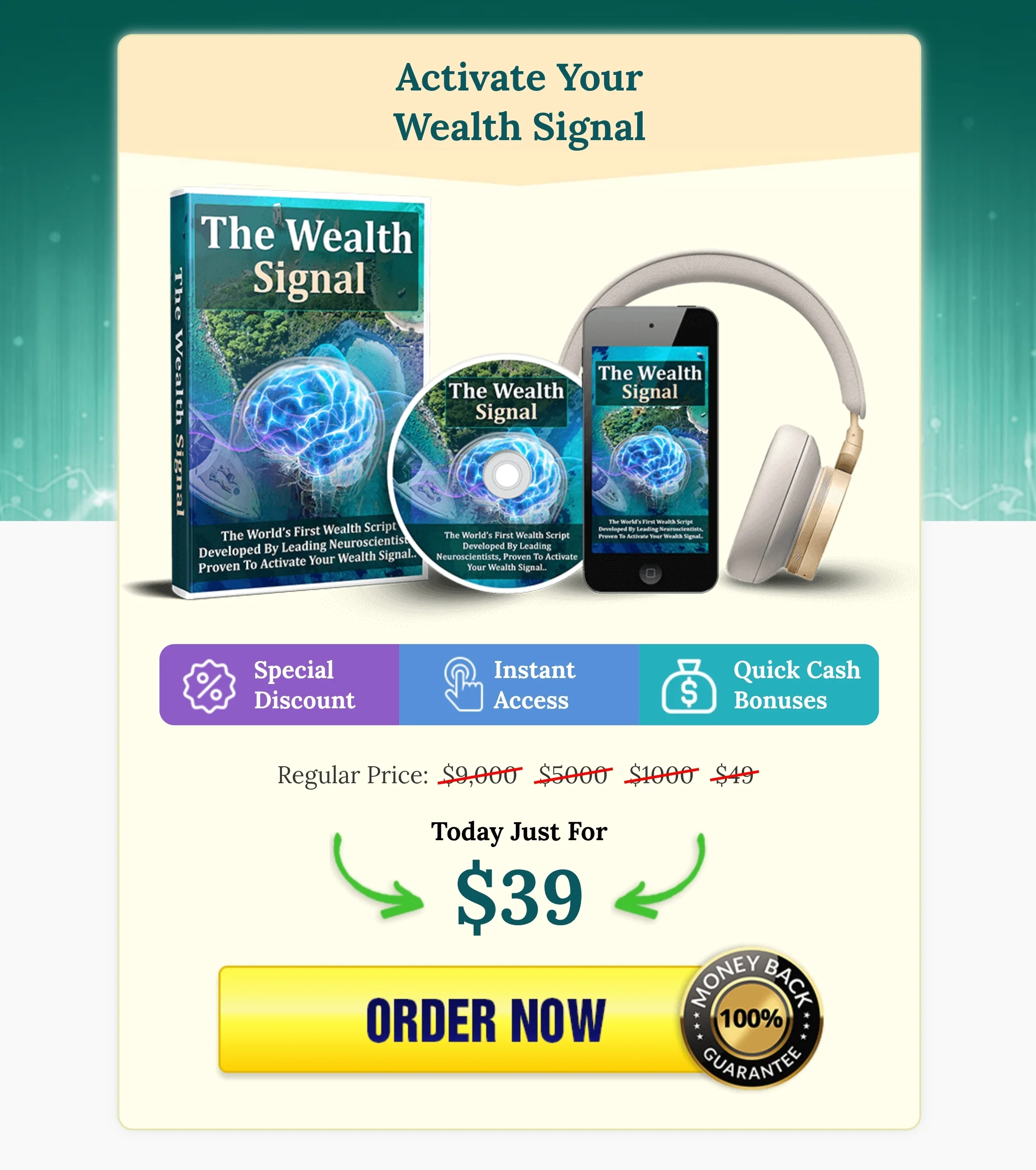 The Wealth Signal™ pricing